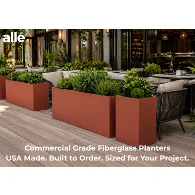 Image for Fresco Customizable Rectangular Planter