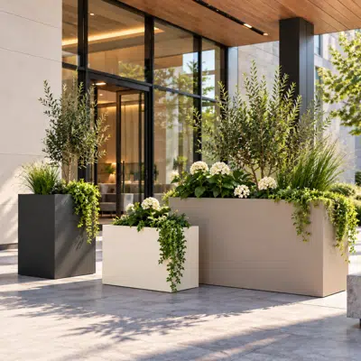 Image for Fresco Customizable Rectangular Planter
