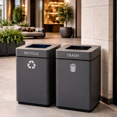 Image for Cubix Series Receptacle - 40 Gallons