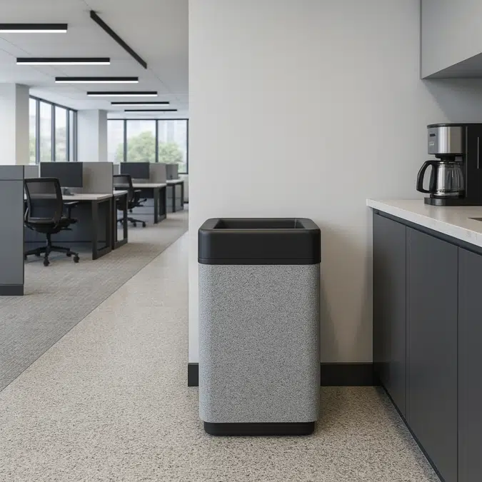 Cubix Series Recycle Wastebasket 45 Gallons