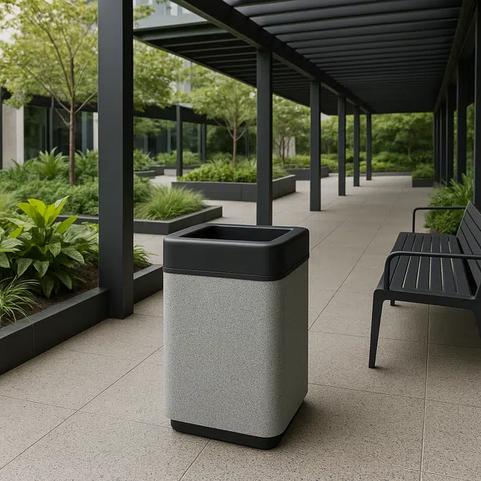 Cubix Series Recycle Wastebasket 45 Gallons