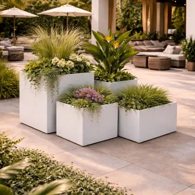 Image for Fresco Customizable Square Planter
