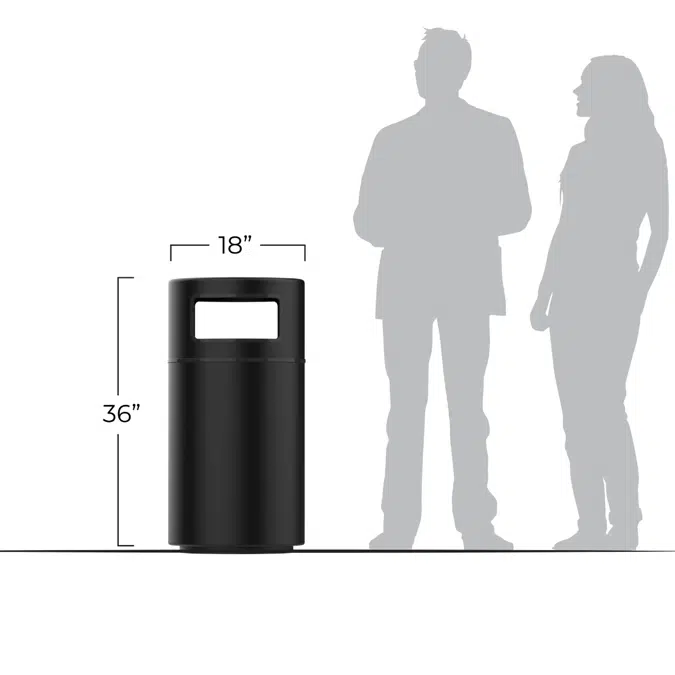 Bola Series Waste Receptacle 26 Gallons