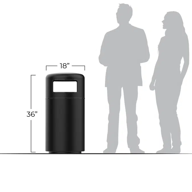 Bola Series Waste Receptacle 26 Gallons
