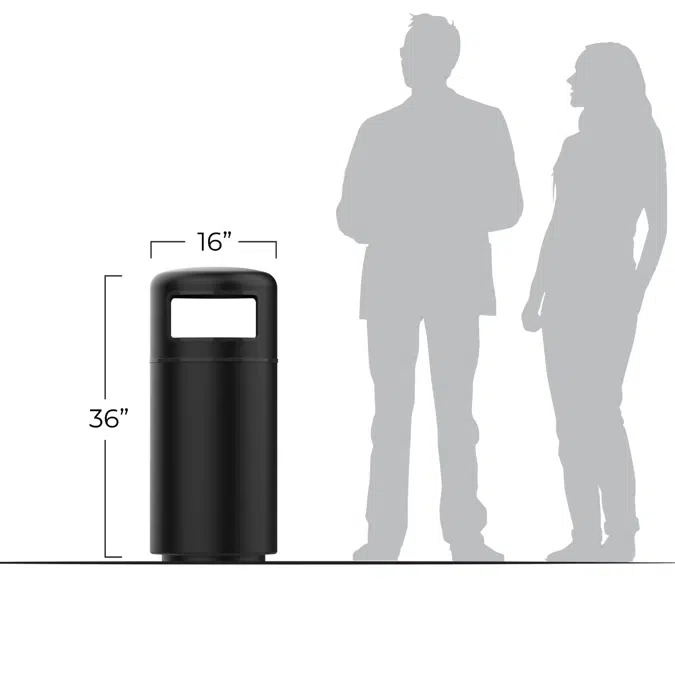 Bola Series Waste Receptacle 20 Gallons