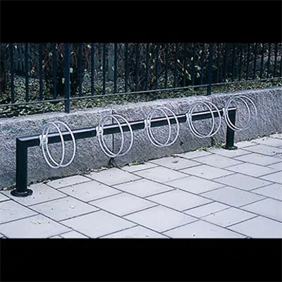 Immagine per Goggle bicycle rack - single sided, 5 bicycles