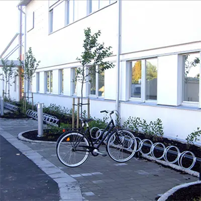 Image for Goggle bicycle rack - single sided, 10 bicycles