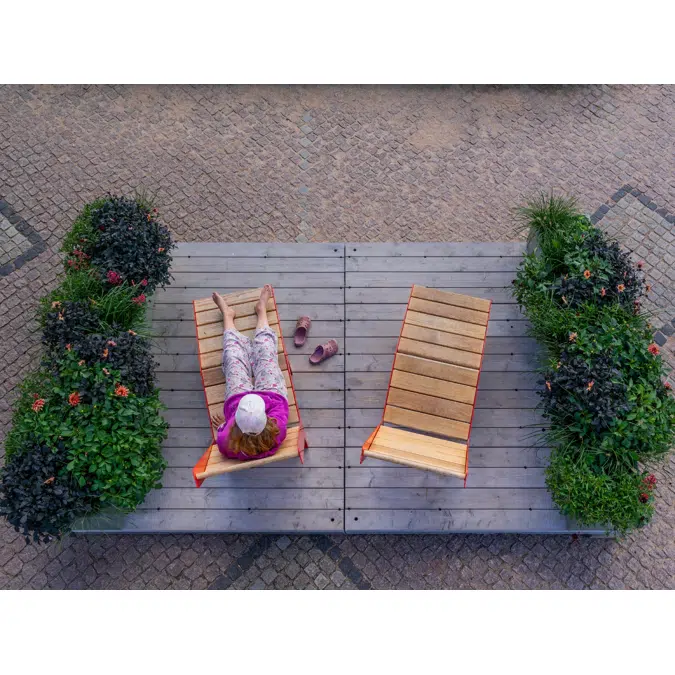 Parklet modular urban space