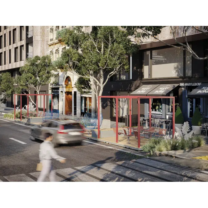 Parklet modular urban space