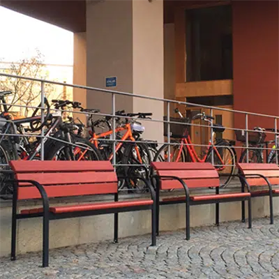 Kalmar backed bench - 191 cm