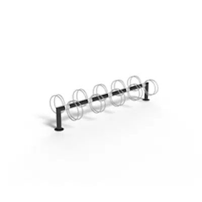 Goggle bicycle rack - double sided, 10 bicycles