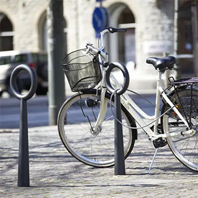 Hoop bicycle bollard