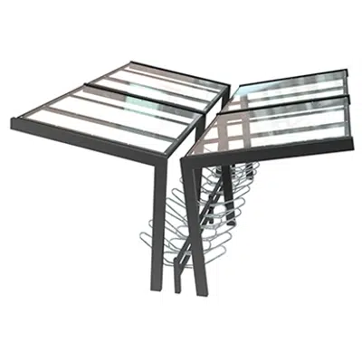 Mobilia bicycle shelter - start section