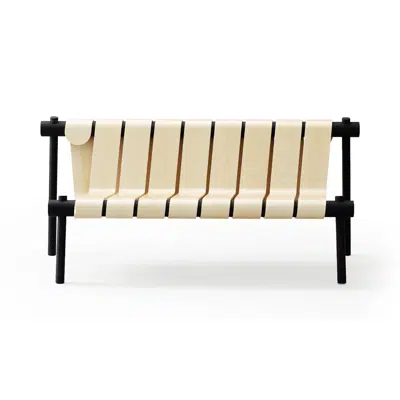 Image for Serpentin backed bench