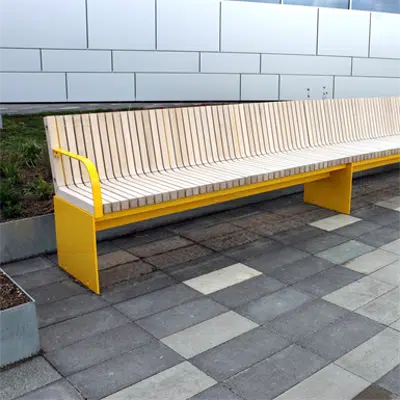 Värtan backed bench - extension section 