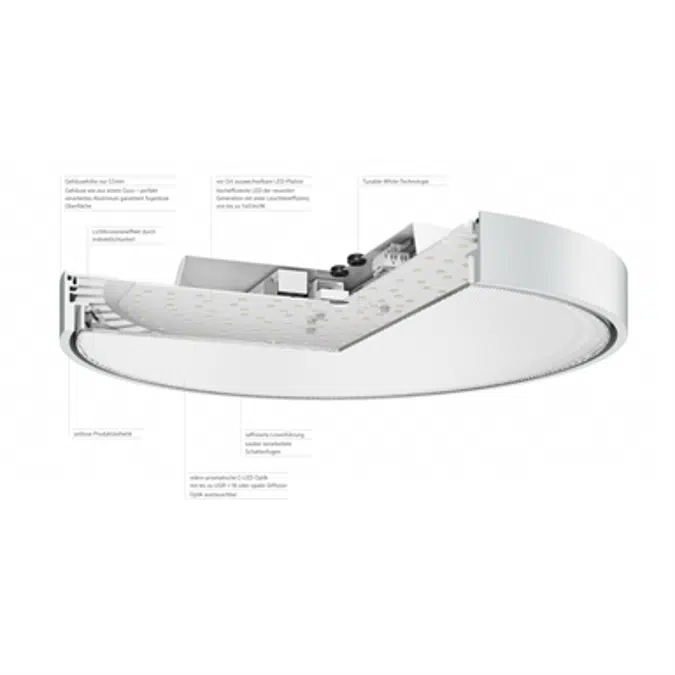 Solo Slim LED Pendant luminaire 4000K D980 mm