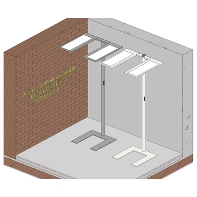 Lightpad LED Freestanding 3000K Europe Two Head CCSUX2000 mm