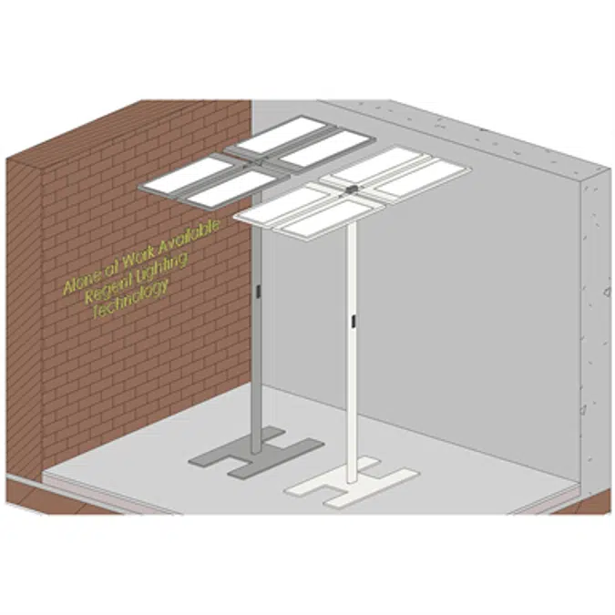 Lightpad LED Freestanding 3000K Europe Four Head S4HX2000 mm