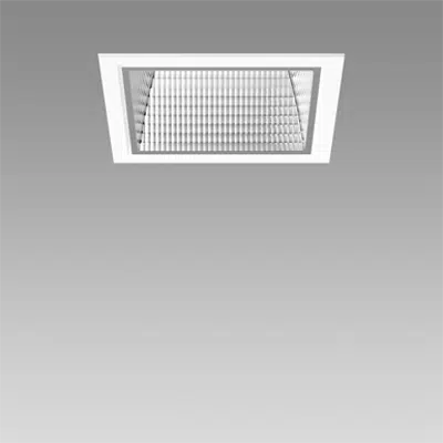 echo square led recessed downlight 4000k l140 mm
