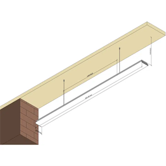 Purelite LED Ceiling and wall mounted 4000K L1531 mm