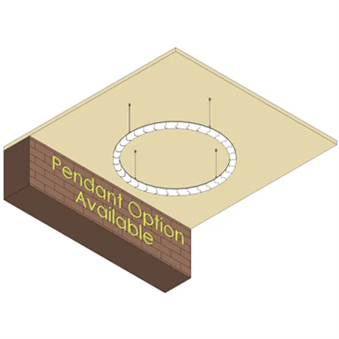 Wiggle LED Circle Ceiling and wall 4000K D1000 mm