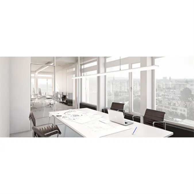 Purelite LED Ceiling and wall mounted 3000K L1531 mm