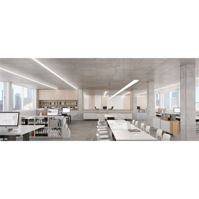 Purelite LED Ceiling and wall mounted 3000K L1531 mm