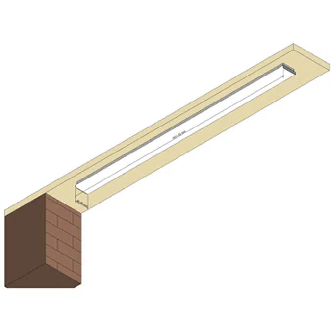 Purelite LED Ceiling and wall mounted 3000K L1531 mm