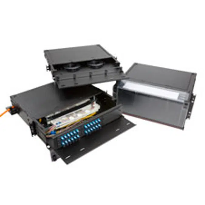 RTS Fiber Enclosure, Rack Mount, Sliding, 1RU, 2RU, and 4RU Configurations Available