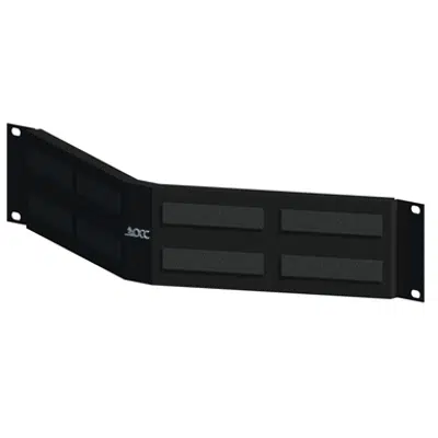 Image for Rack Mount Angled Patch Panel, 568A/B wired, 24 port, 1U, 48 port, 2U