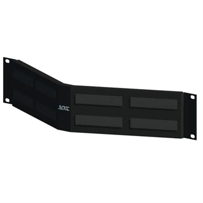 Rack Mount Angled Patch Panel, 568A/B wired, 24 port, 1U, 48 port, 2U