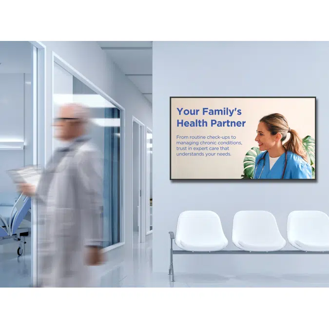 CDE8631-1C 86" 4K Professional Commercial Display with ProAV Integration