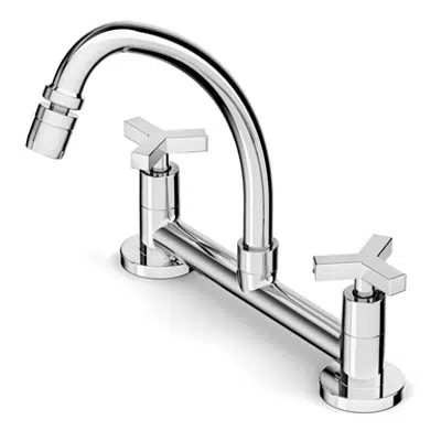 billede til UP deck sink mixer swivel spout