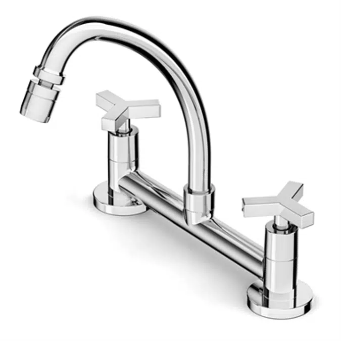 UP deck sink mixer swivel spout