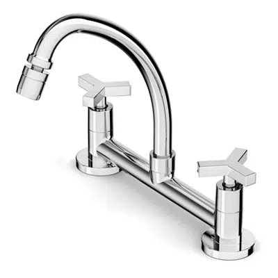 Image for UP deck sink mixer swivel spout