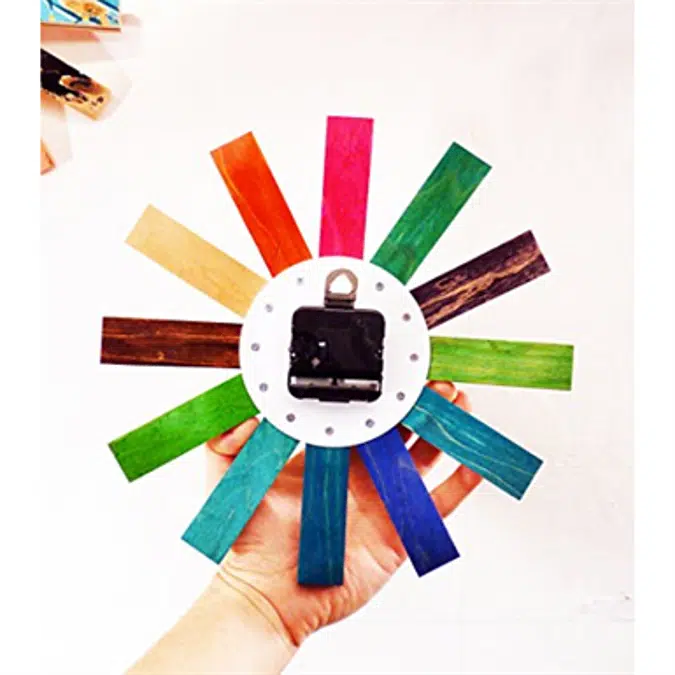 Deckstool Recycled Wheelbun Wall Clock