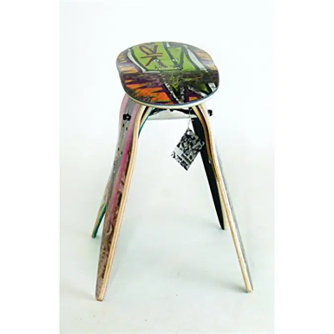 Deckstool Recycled Skateboard Stool