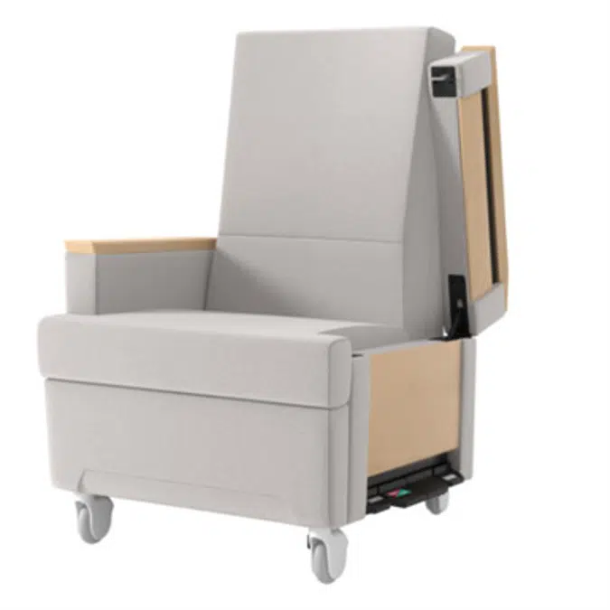 Empath Medical Recliner Chair with Wheels for Patients