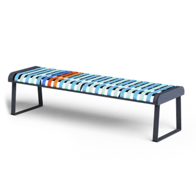 bild för Public backless benches, PASTEL