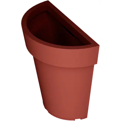 billede til Recyclable plastic Flower pot – Half Extravase