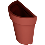 recyclable plastic flower pot – half extravase