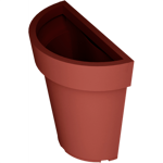 recyclable plastic flower pot – half extravase