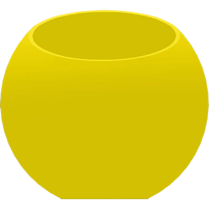 Bevelled bowl-shaped planter – SQUARE