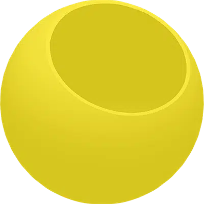 imagen para Bevelled bowl-shaped planter – SQUARE