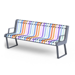 public bench – pastel