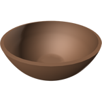 half bowl planter – square