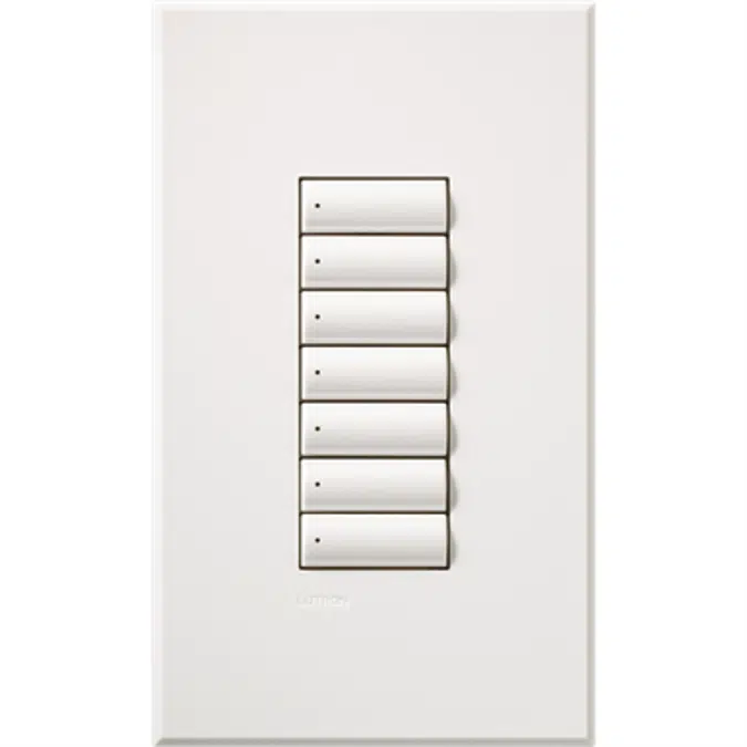 seeTouch® Wallstation, 1 to 7 Back-Lit Buttons, Low Voltage, Flexible Design, Custom Engraving