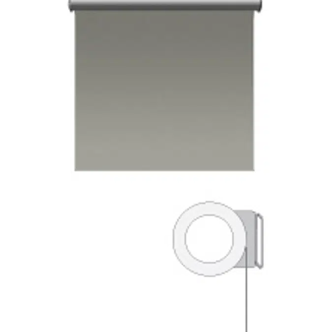 Sivoia® QS Motorized Roller Shade, 100 to 300 sq. ft. of Fabric Maximum, Multiple Mounting Applications