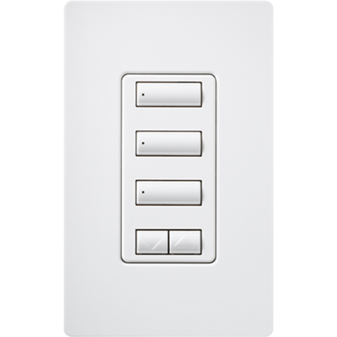 BIM objects - Free download! HomeWorks® QS RF seeTouch® Designer keypad ...