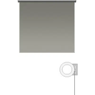 imazhi i Sivoia® QS Motorized Roller Shade, 64 sq. ft. of Fabric Maximum, Multiple Mounting Applications